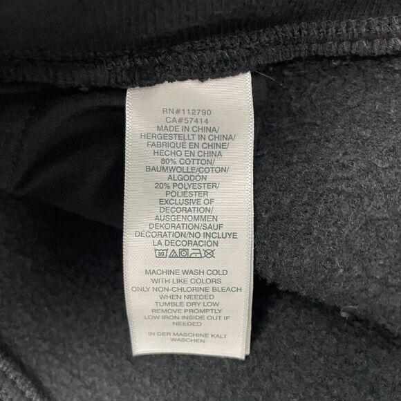 True Religion Pants Mens Large Black Jogg Sweatpants Contrast Stitching Logo - Picture 4 of 9